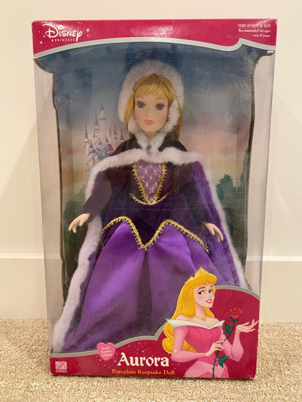 Unopened Disney Aurora Porcelain Keepsake Doll
